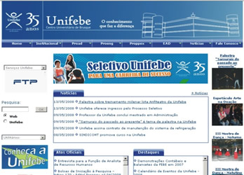 Site da Unifebe
