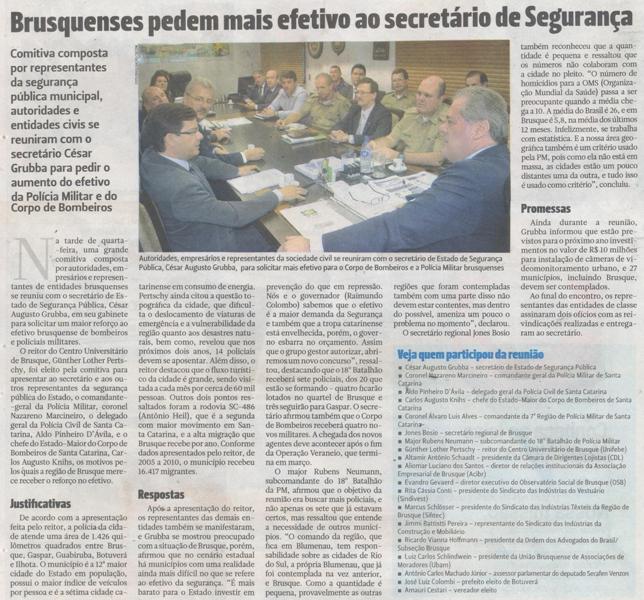 Reitor da UNIFEBE participa de reunião com Secretário de Segurança