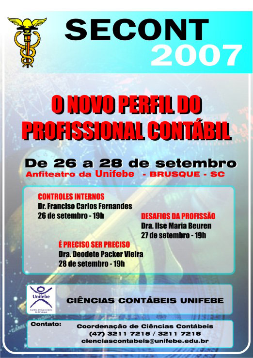 SECONT 2007 "O novo perfil do profissional contábil"