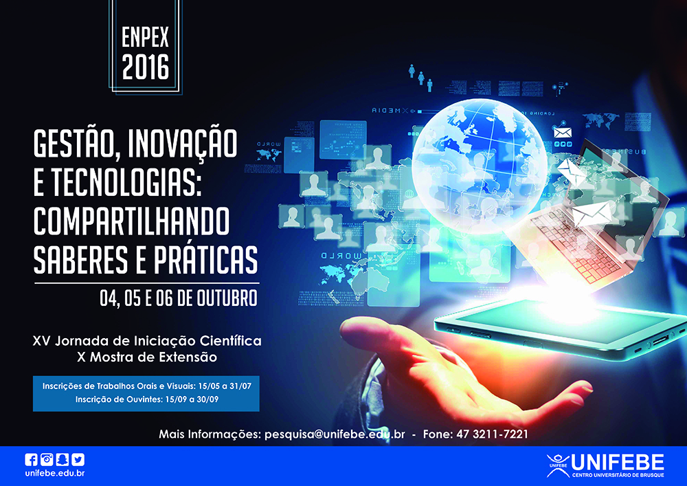 Inscrições abertas para o ENPEX 2016