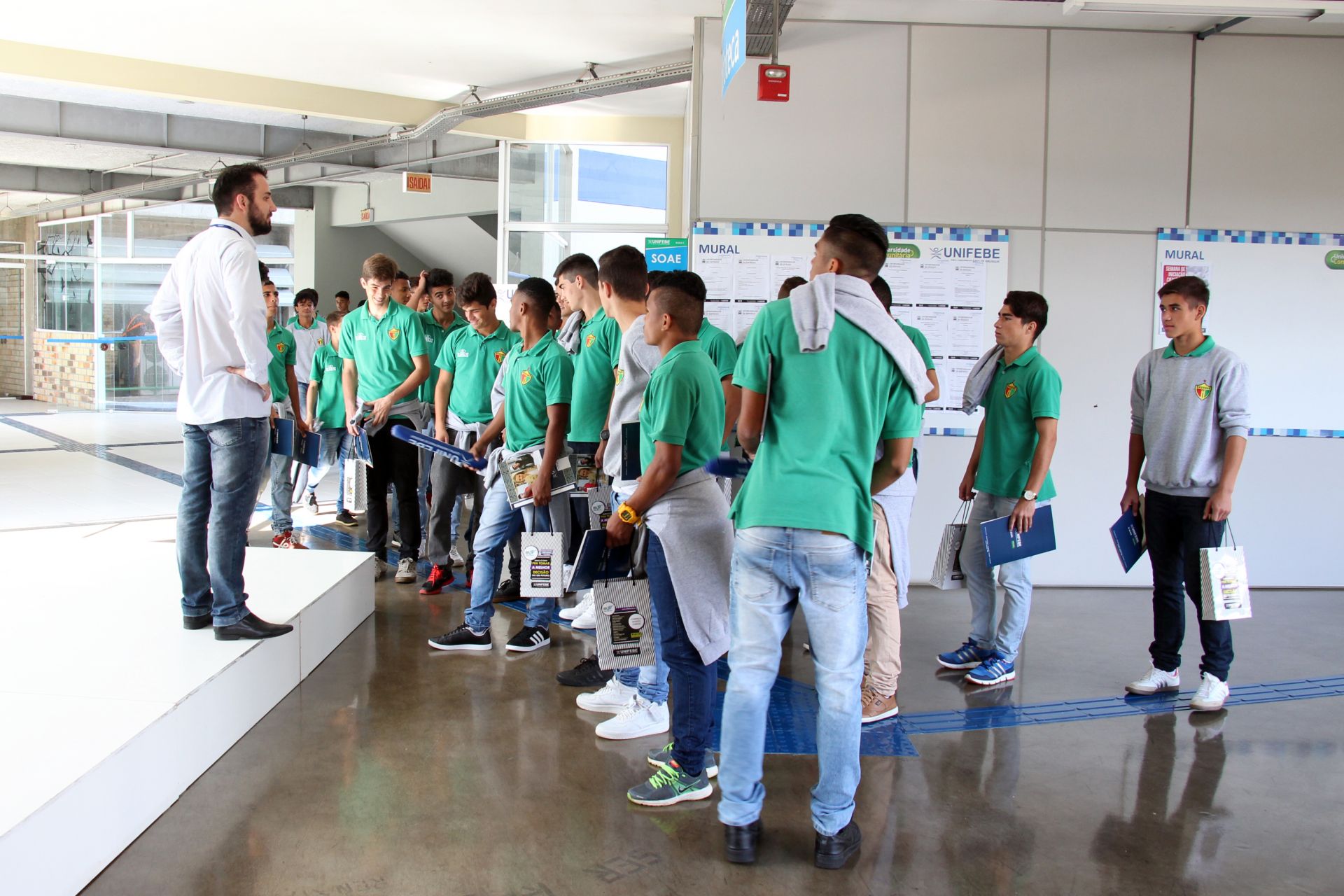 UNIFEBE oferece suporte psicológico e pedagógico a atletas do Brusque FC