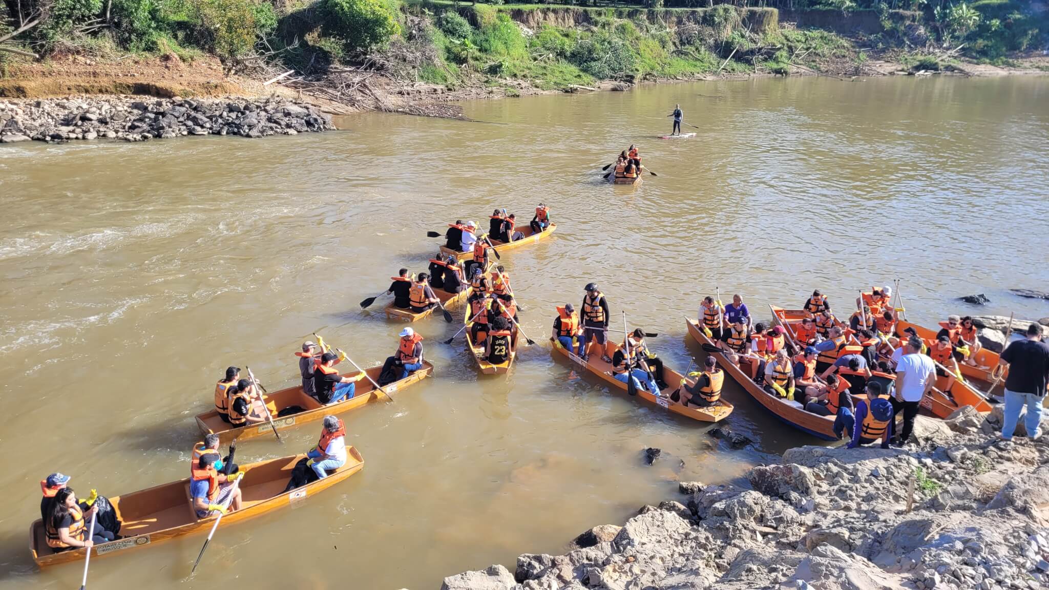 UNIFEBE mobiliza voluntários na Descida do Rio Itajaí-Mirim