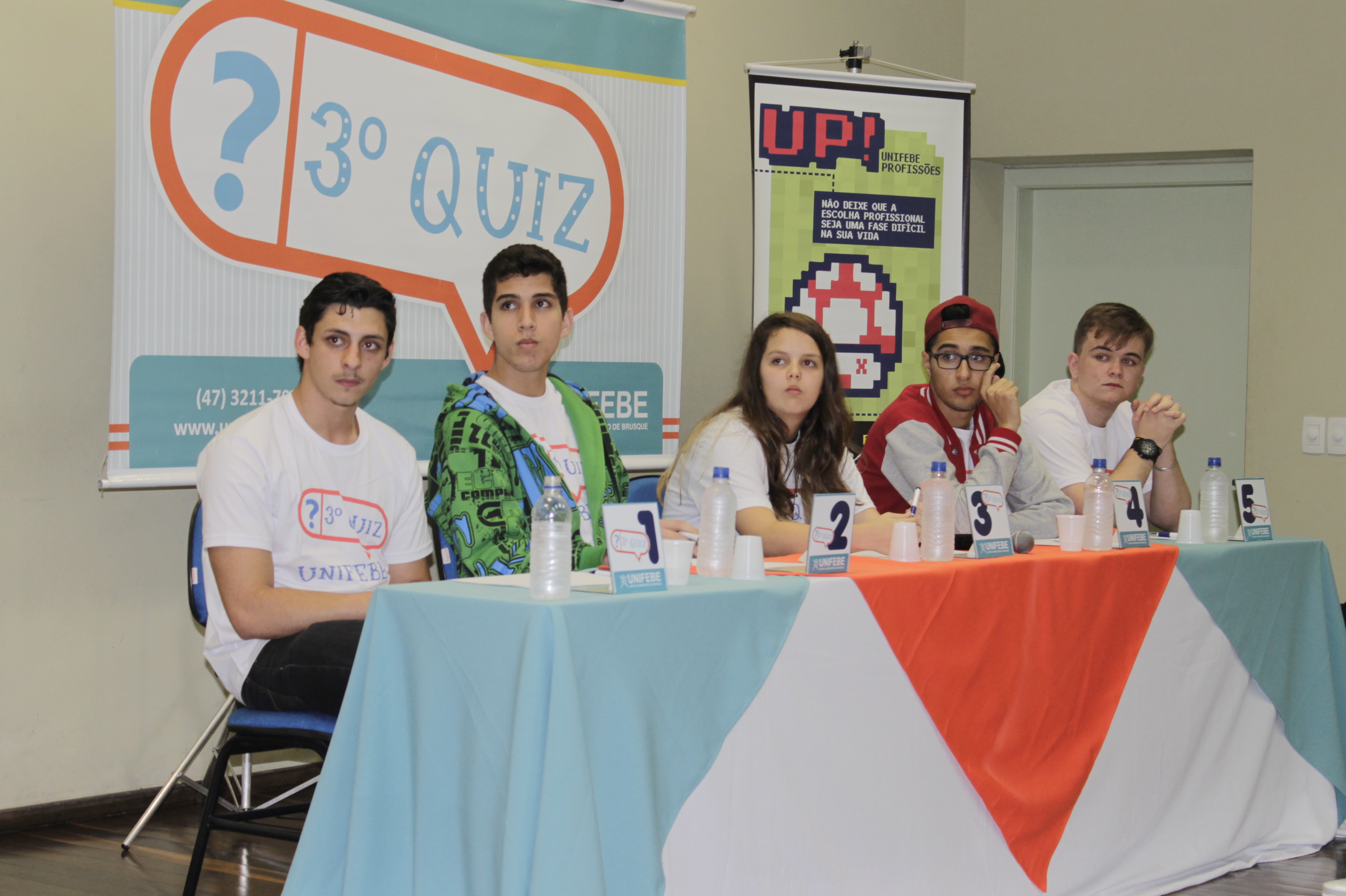 Definidos os cinco finalistas do QUIZ UNIFEBE - Centro Universitário de  Brusque - UNIFEBE