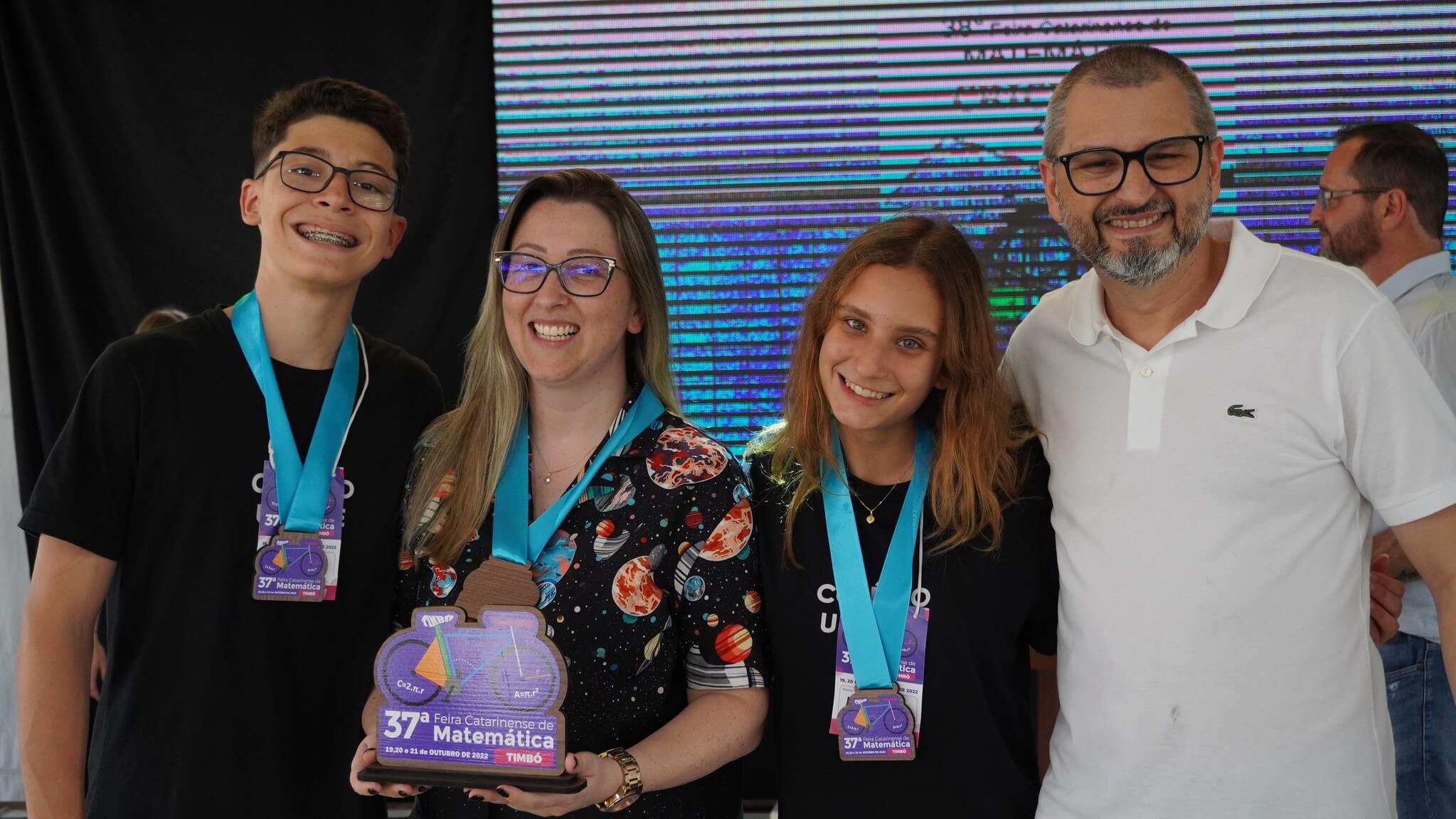 Alunos do Colégio UNIFEBE são premiados na Feira Catarinense de Matemática