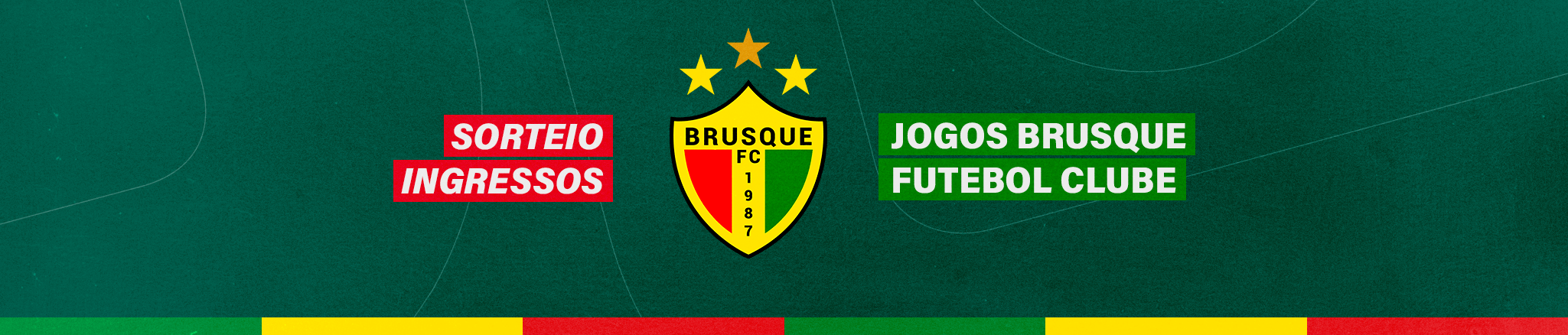 Banner desktop sorteio Brusque Futebol Clube