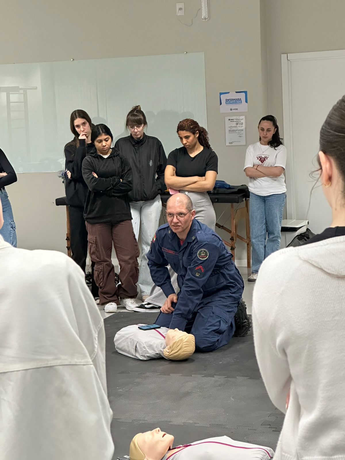 Acadêmicos do curso de Fisioterapia  participam de workshop dedicado ao Suporte Básico de Vida