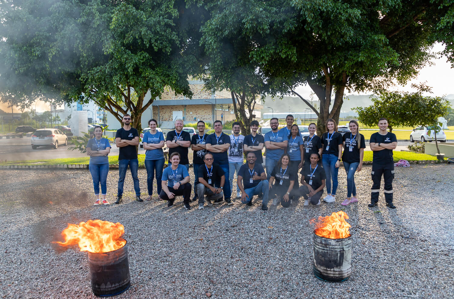 Colaboradores da UNIFEBE realizam treinamento de Brigada de Incêndio