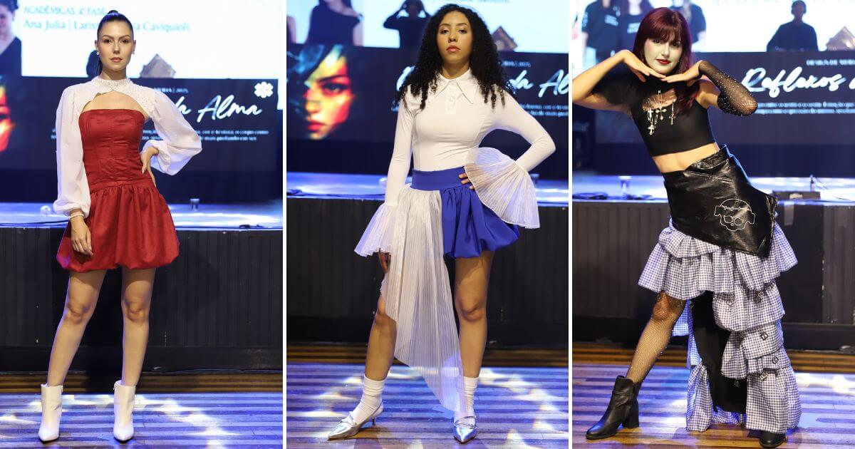 Coleções autorais ganham a passarela em desfile organizado por acadêmicos de Design de Moda