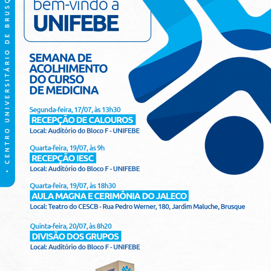 Convite semana de acolhimento Medicina Unifebe 2023.2 (A6)