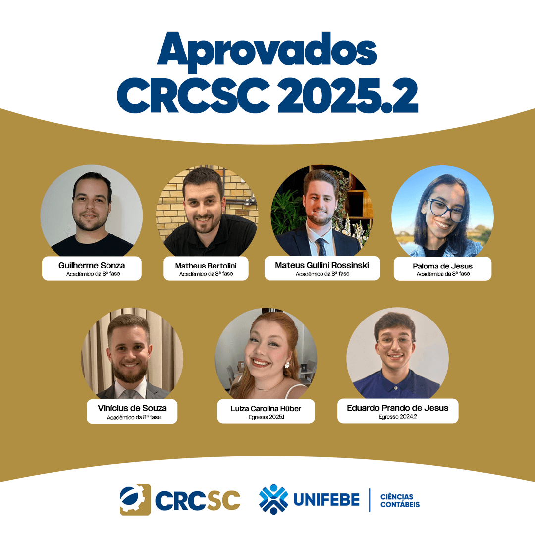Curso de Ciências Contábeis da UNIFEBE celebra sete aprovados em exame do CFC