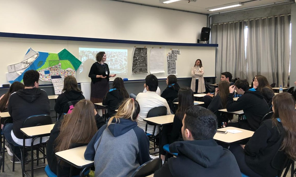 Estudantes do Colégio Universitário de Brusque desenvolvem trabalho sobre planejamento urbano