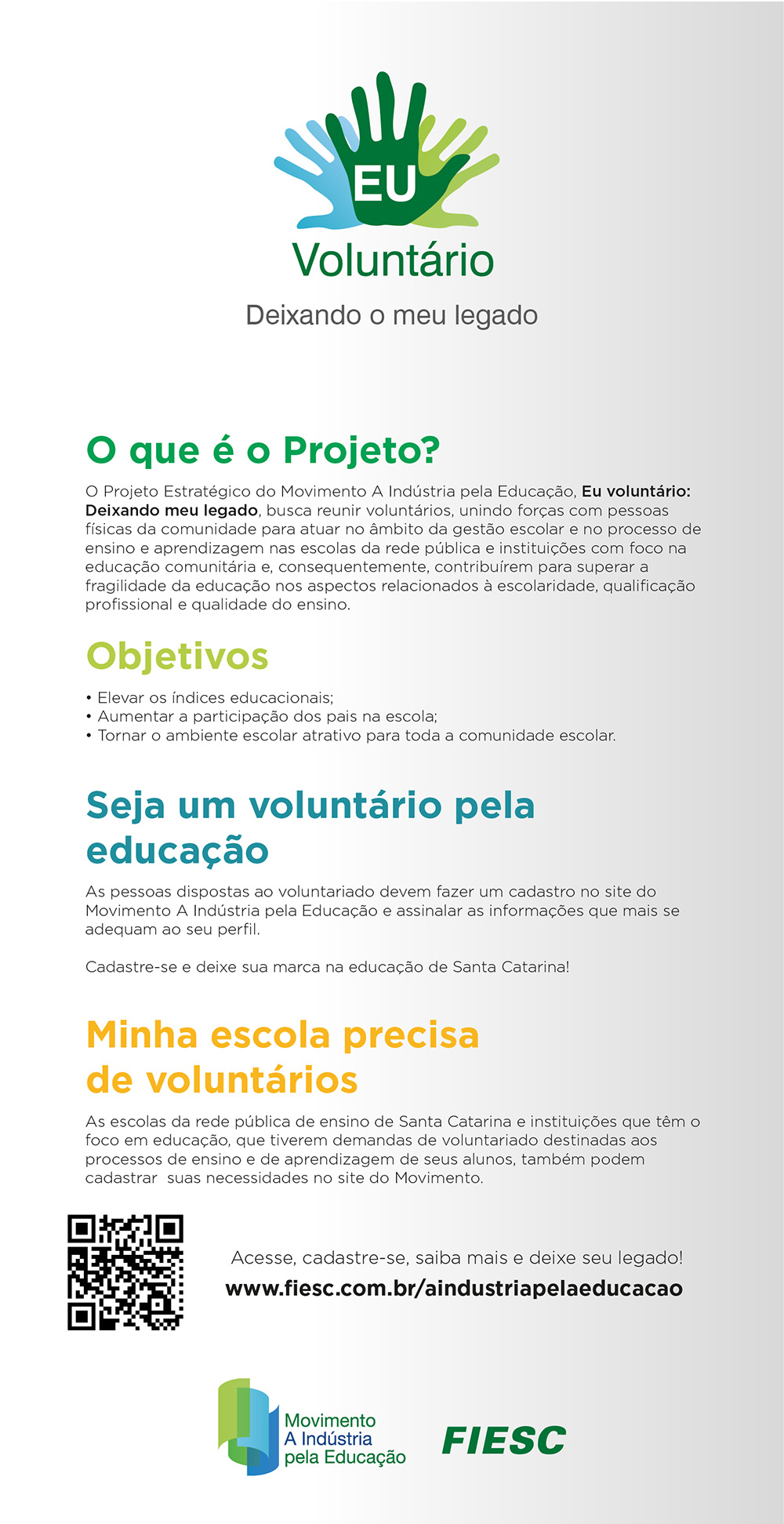 UNIFEBE apoia projeto “Eu sou voluntário”