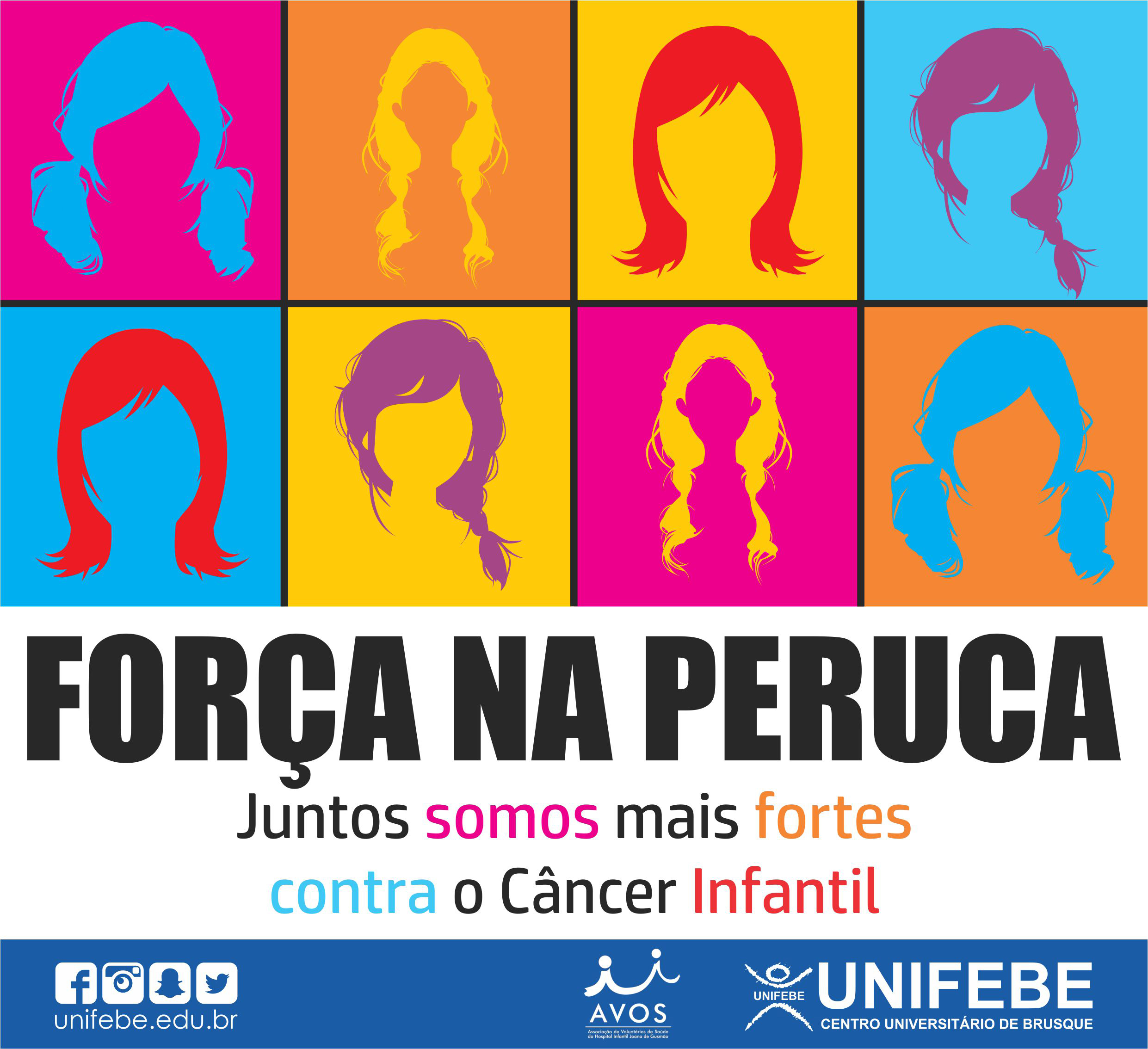UNIFEBE realiza ação “Força na Peruca” no dia Nacional de Combate ao Câncer Infantil