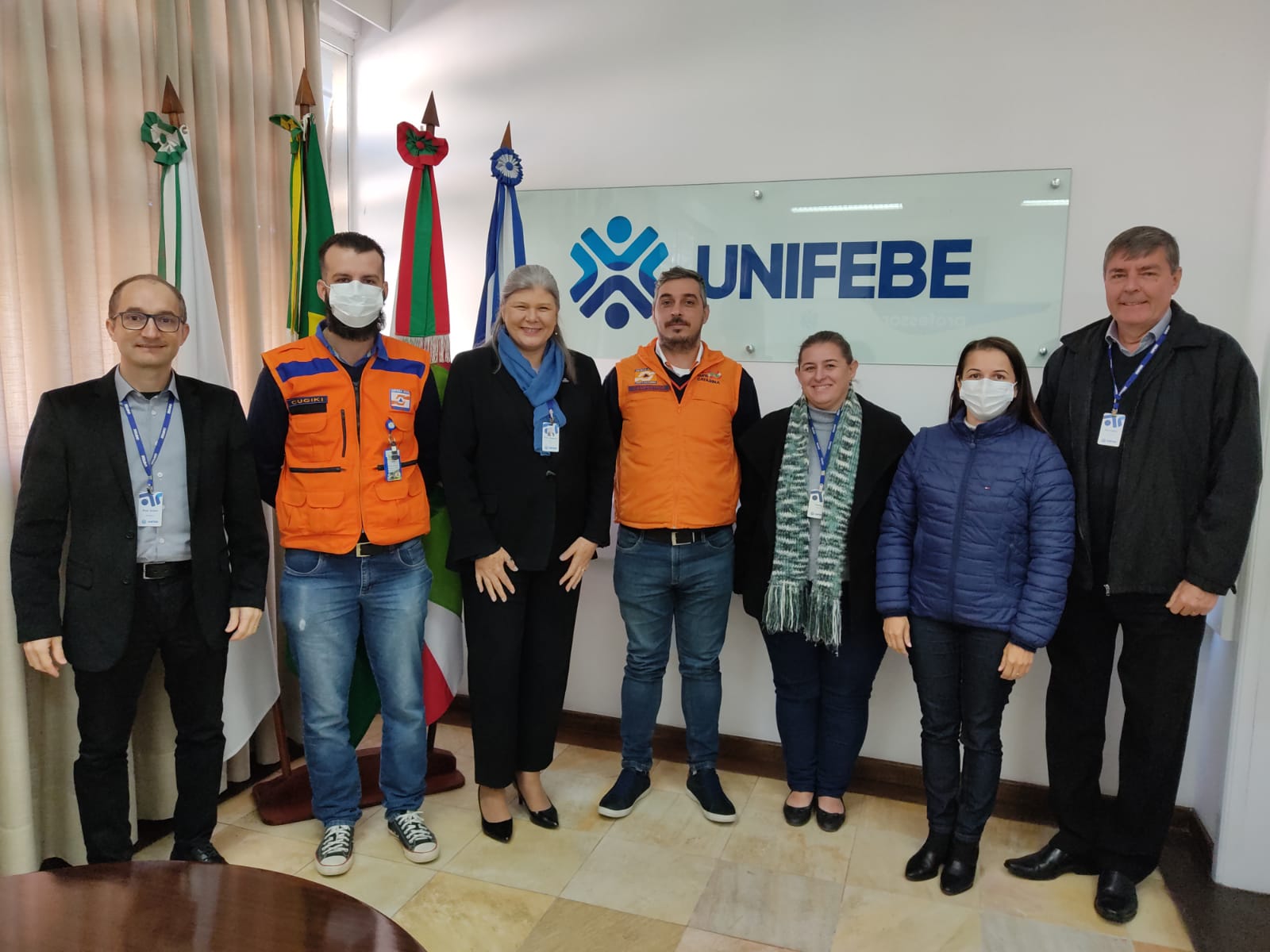 UNIFEBE e Defesa Civil se reúnem para tratar da criação de Colegiado de Produção Científica da Regional do Médio Vale do Itajaí