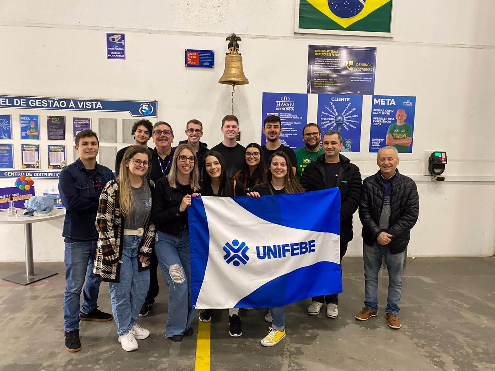 Indústria 4.0 é apresentada aos acadêmicos da UNIFEBE em visita ao Centro de Distribuição Havan