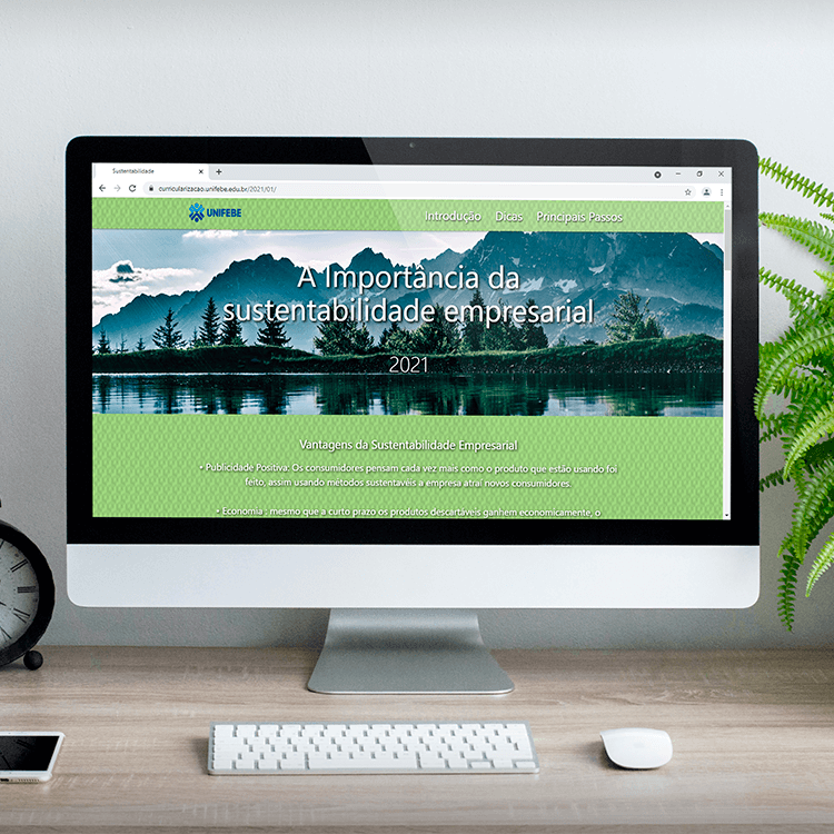 Estudantes da UNIFEBE criam sites para instruir empresas sobre responsabilidade socioambiental no âmbito organizacional