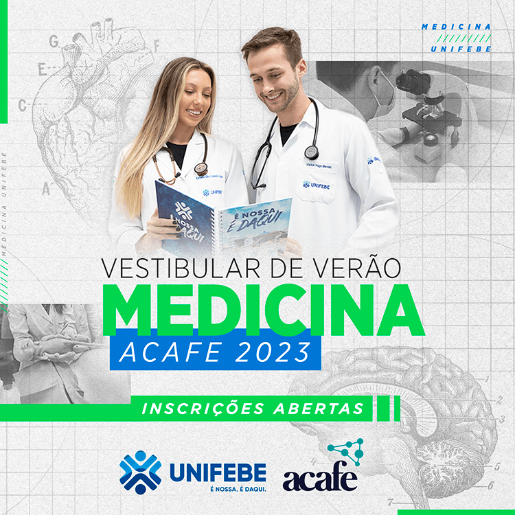 Inscrições abertas para o vestibular de verão Medicina UNIFEBE