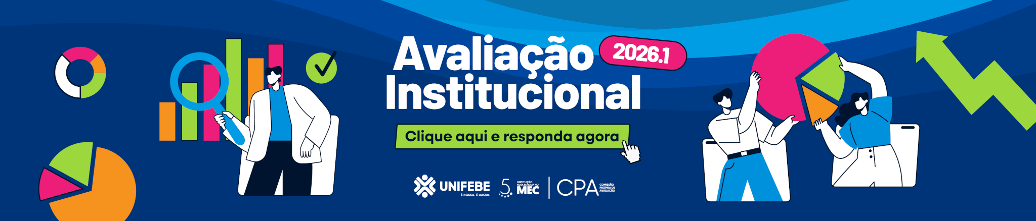 Banner desktop - Avaliação Institucional 2026.1
