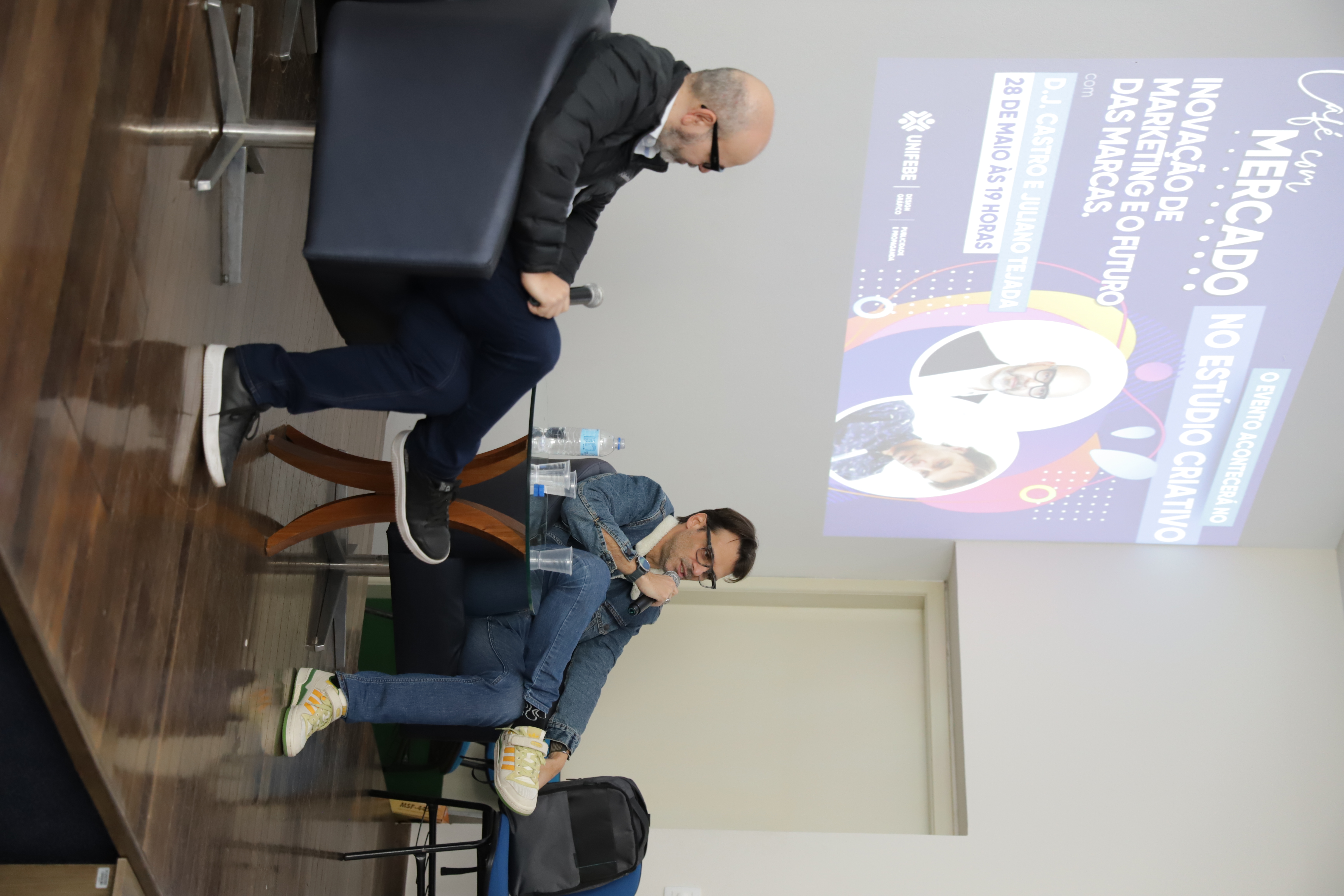 Profissionais de renome na área conversam com estudantes de Publicidade e Propaganda e Design Gráfico da UNIFEBE