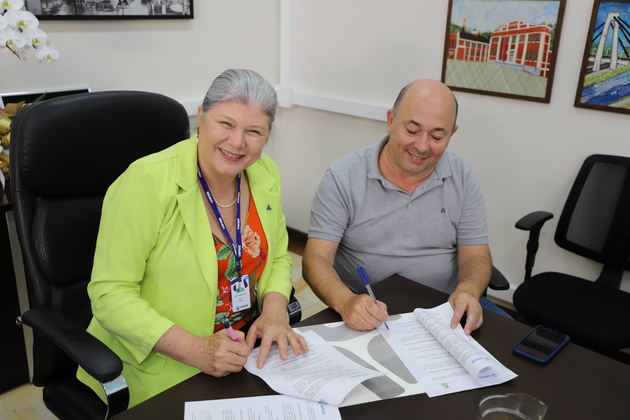 UNIFEBE firma parceria com prefeitura municipal de Brusque para realização do programa Academia da Saúde