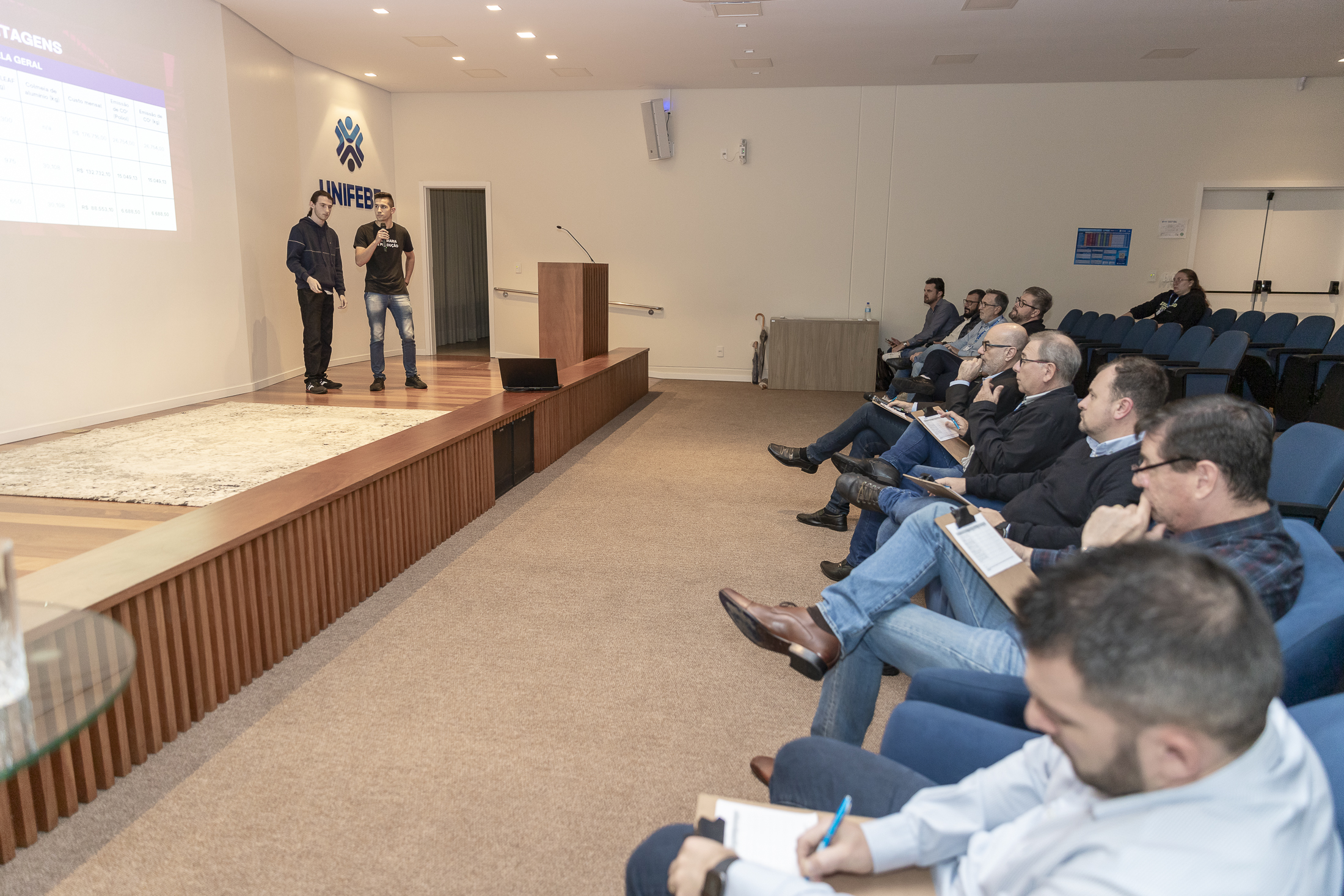Indústria brusquense analisa propostas de acadêmicos da UNIFEBE