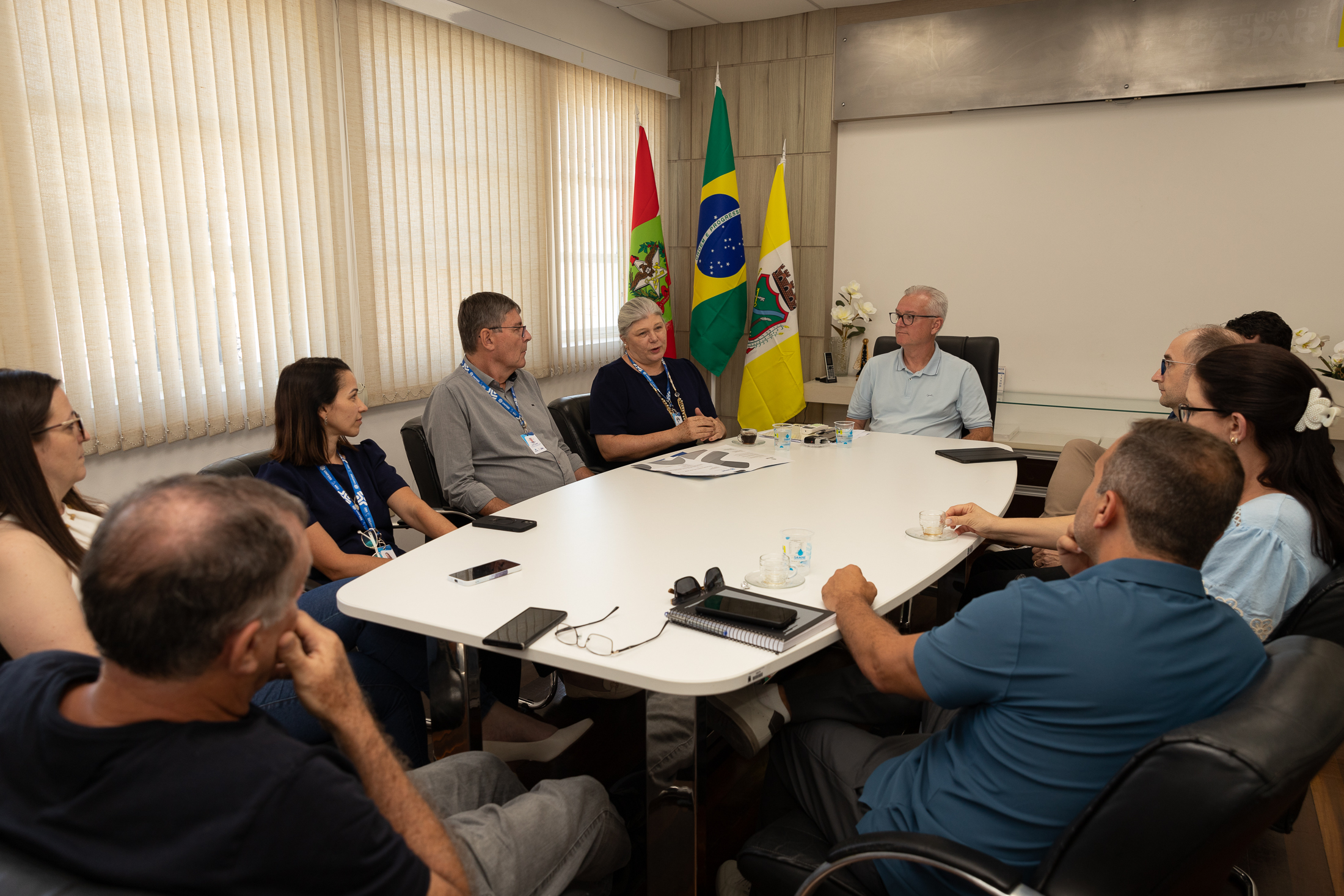 Visando ampliar parcerias, representantes da UNIFEBE fazem visita à Prefeitura de Gaspar