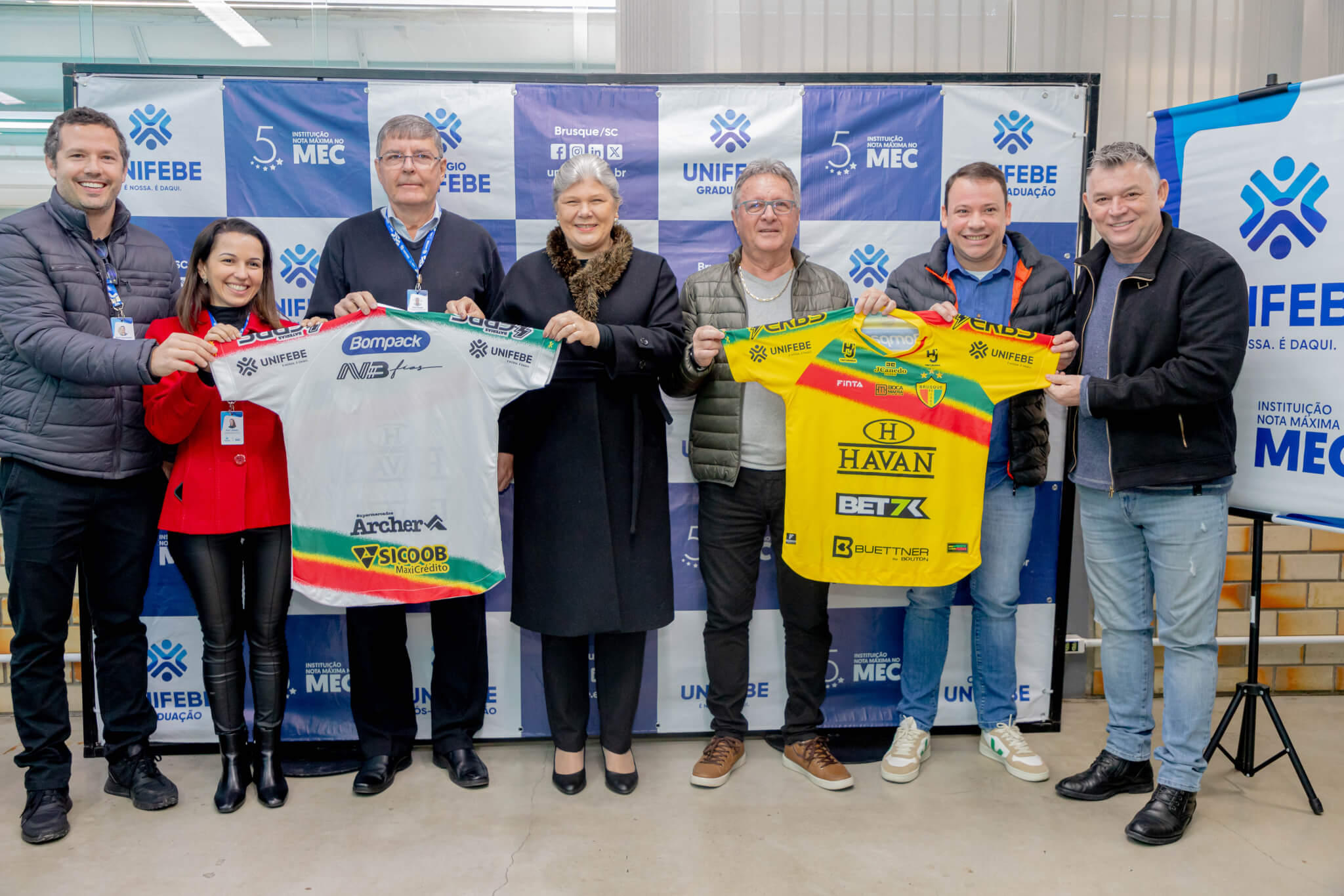 UNIFEBE firma parceria para patrocínio do Brusque FC