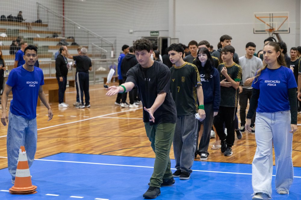 Educação Física da UNIFEBE conclui Gincana Pedagógica com estudantes do Ensino Médio