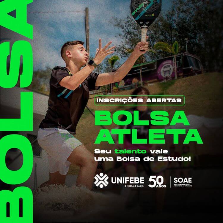 Estudantes da UNIFEBE têm até dia 11 de agosto para se inscrever no Bolsa Atleta