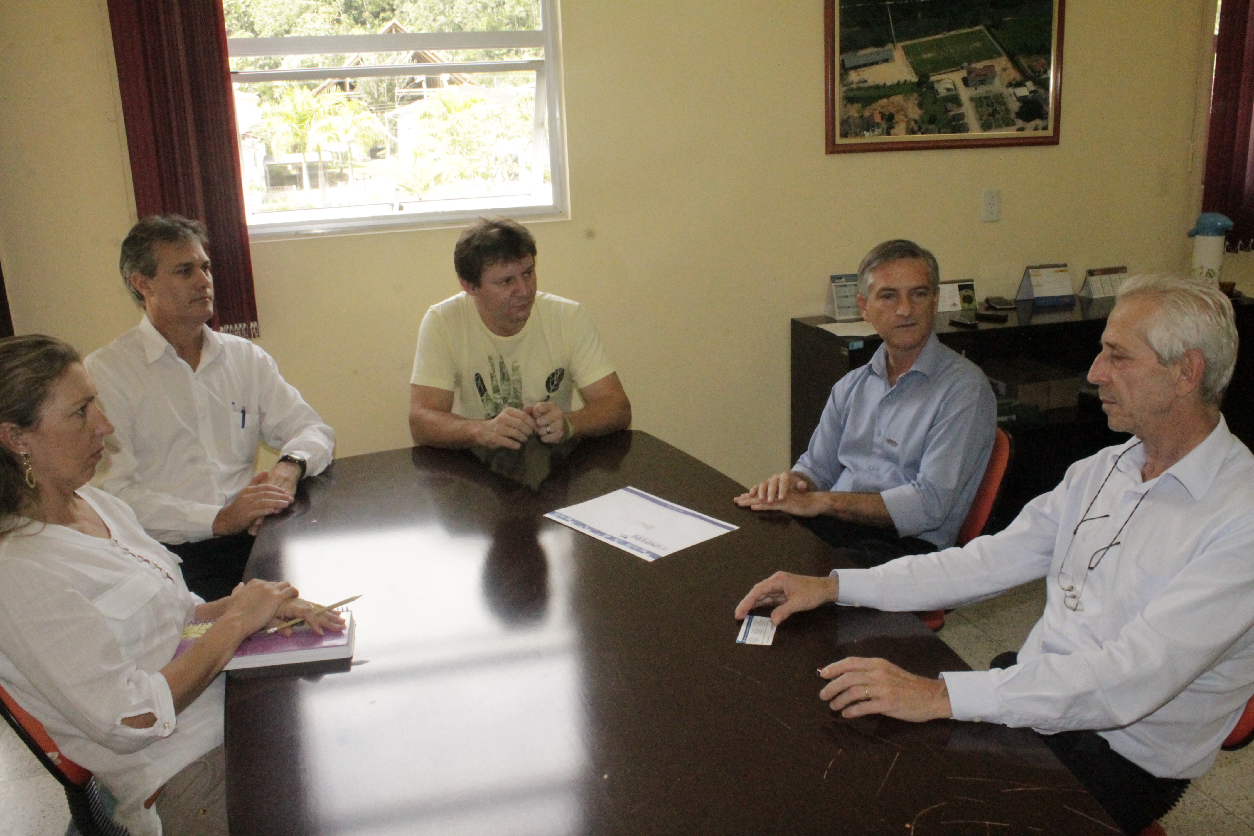 Prefeito de Major Gercino recebe comitiva da UNIFEBE