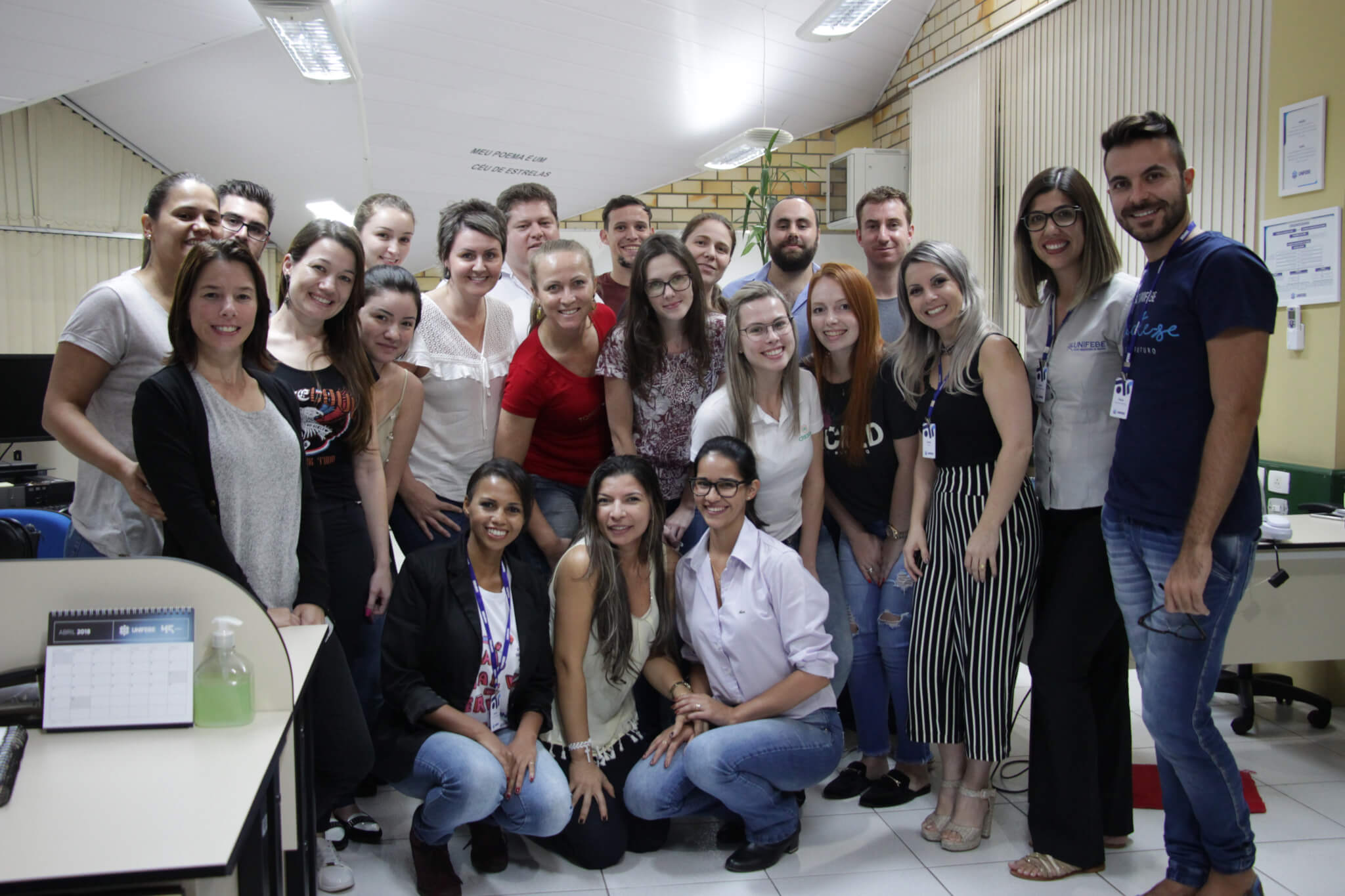 MBA em Gestão de Pessoas e Coaching visita o setor de Comunicação e Marketing da UNIFEBE