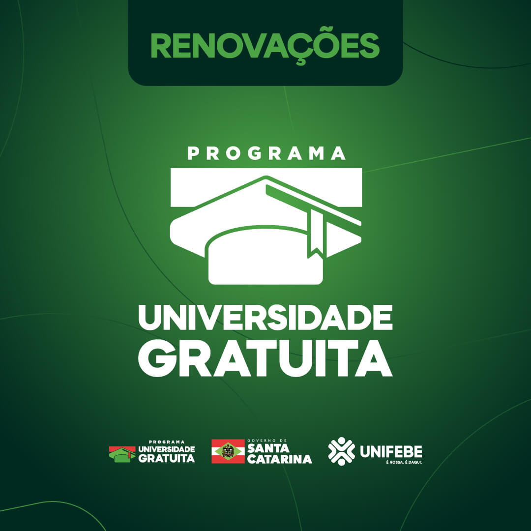 Programa Universidade Gratuita abre cronograma de renovação