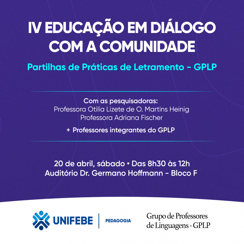 Pedagogia UNIFEBE promove seminário “Partilhas de práticas de Letramento”