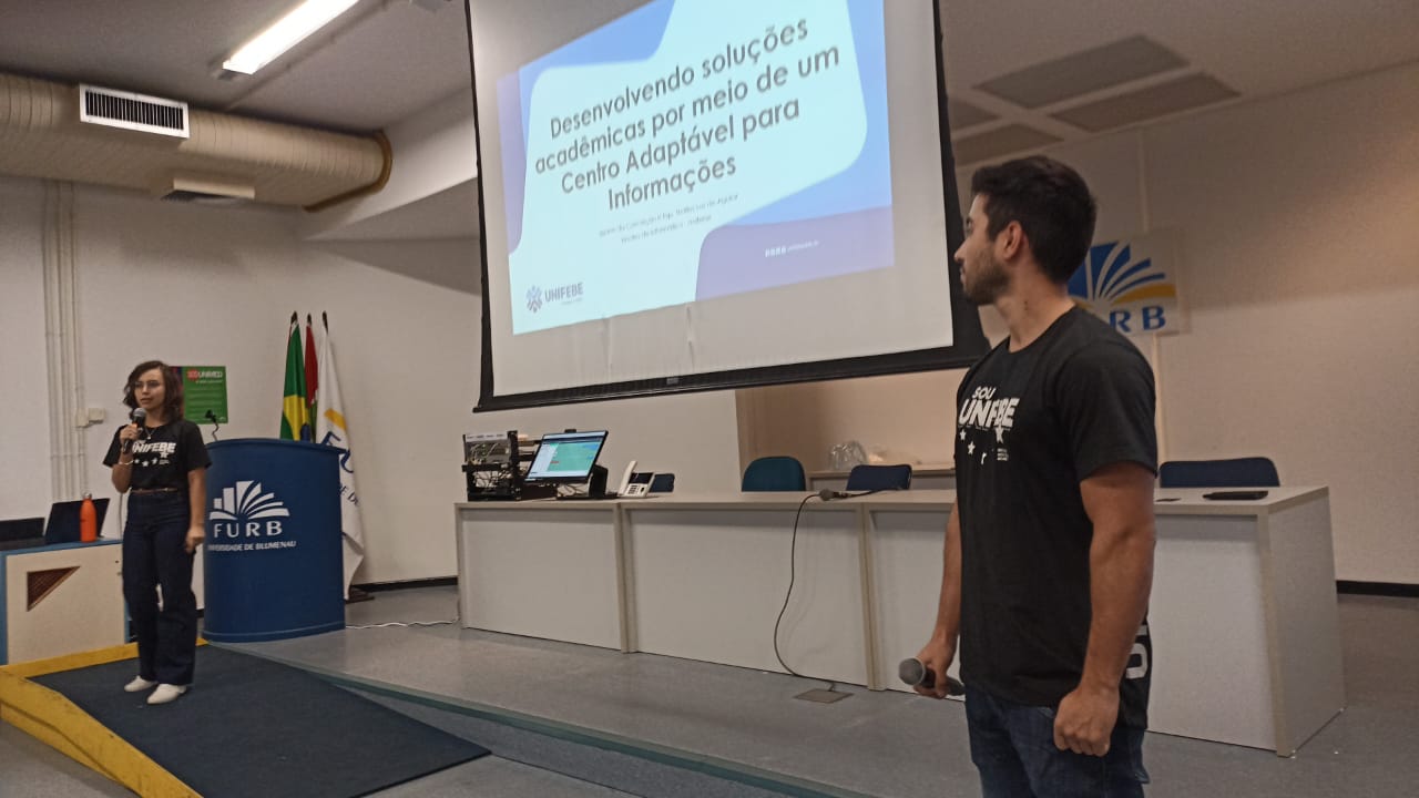 Núcleo de Informática da UNIFEBE apresenta case de tecnologia em evento promovido pela Acafe