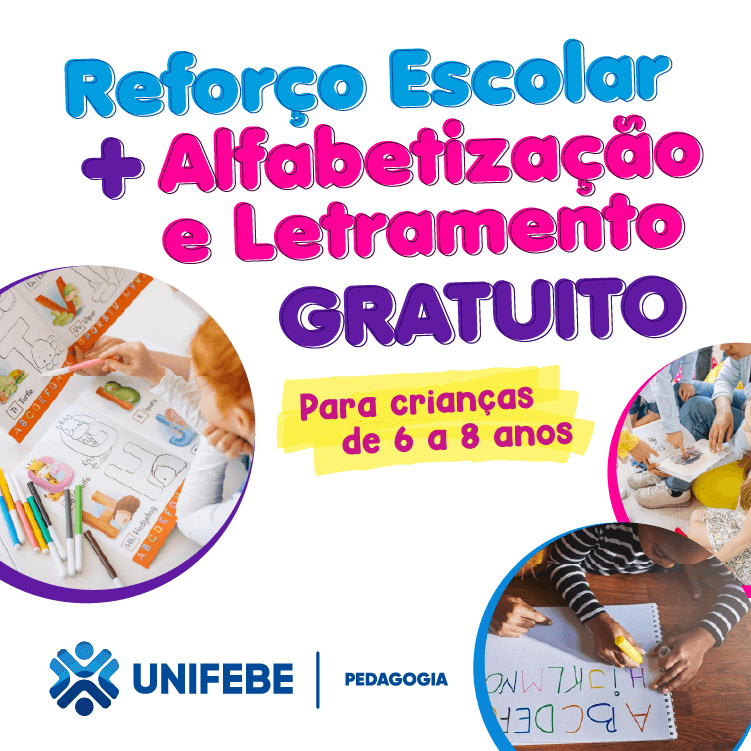Pedagogia UNIFEBE abre inscrições para atividades gratuitas de Alfabetização e Reforço Escolar
