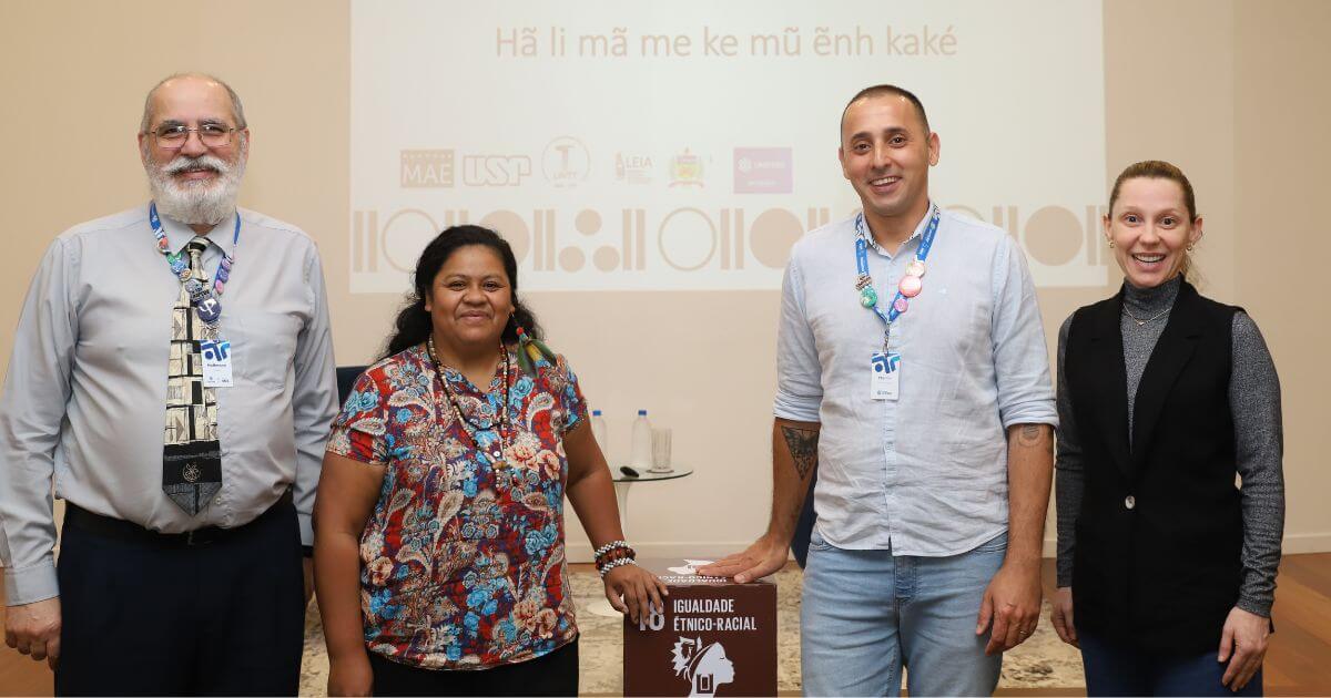 Pesquisadora indígena traz história e cultura Laklãnõ-Xokleng em evento da UNIFEBE