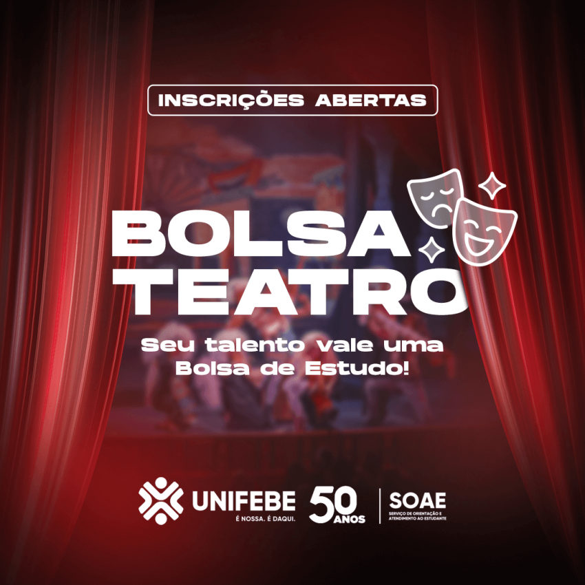 Inscrições abertas para Grupo Teatral UNIFEBE