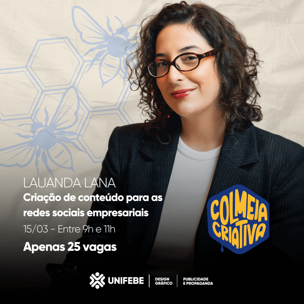 Primeira edição de 2025 do Colmeia Criativa abordará criação de conteúdo para redes sociais empresariais