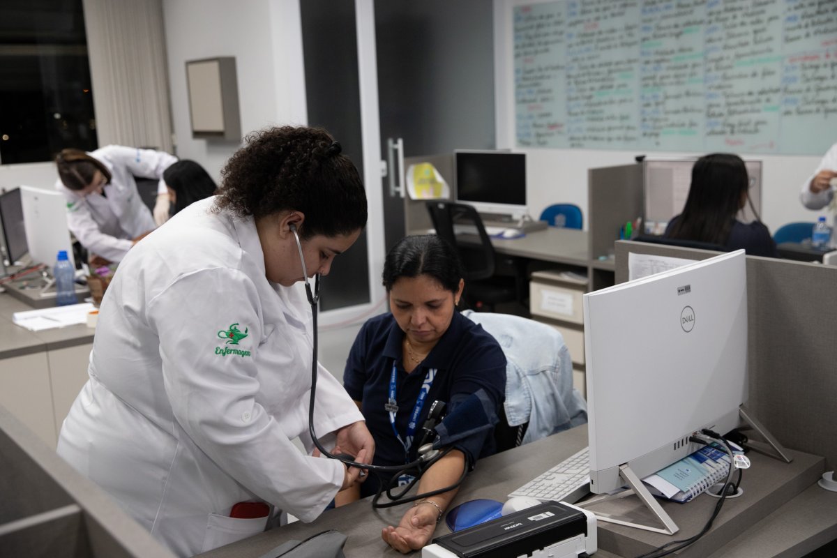 Primeira fase do Curso de Enfermagem realiza ação de saúde no campus