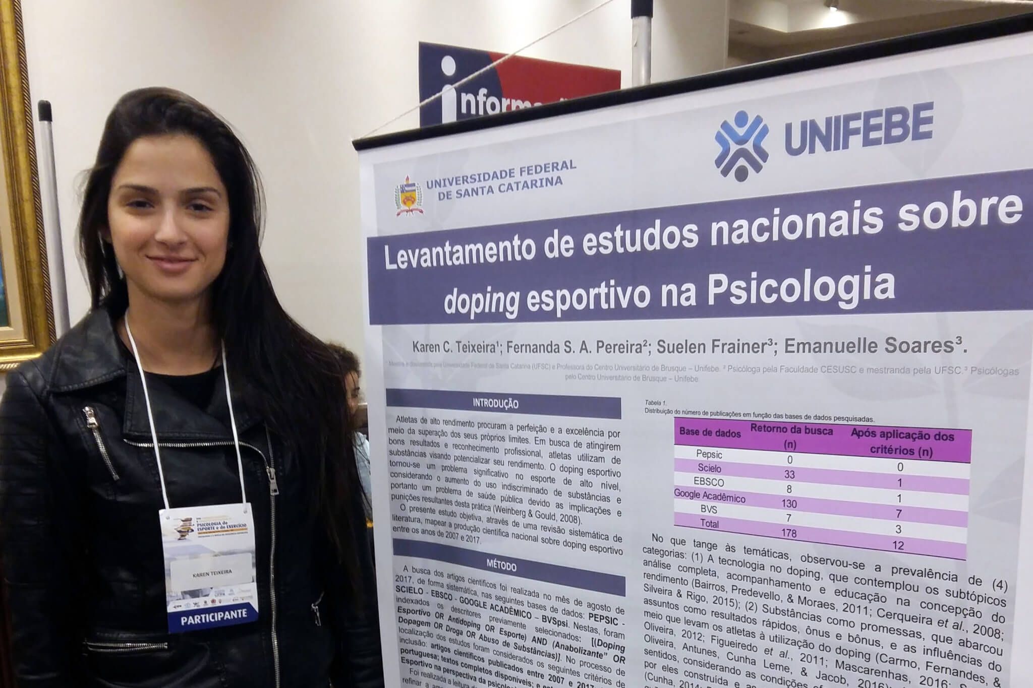 Professora apresenta pesquisa em evento internacional de Psicologia