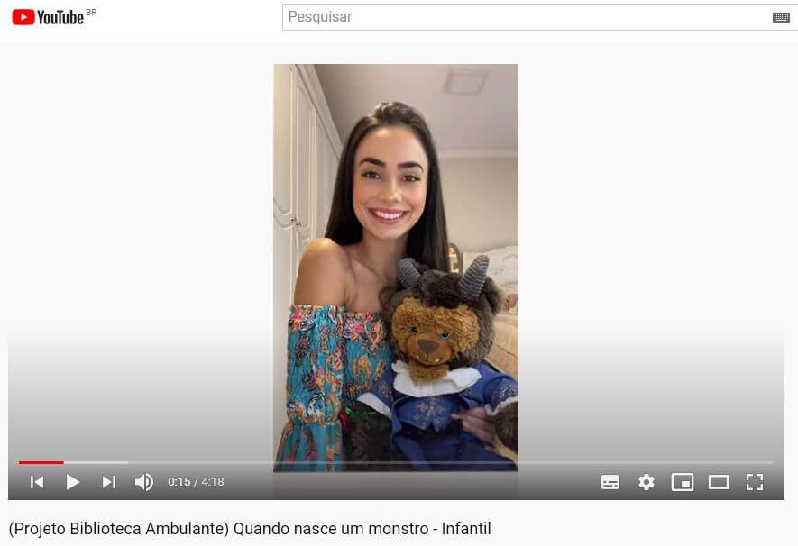 Projeto Biblioteca Ambulante UNIFEBE produz vídeos para o Youtube