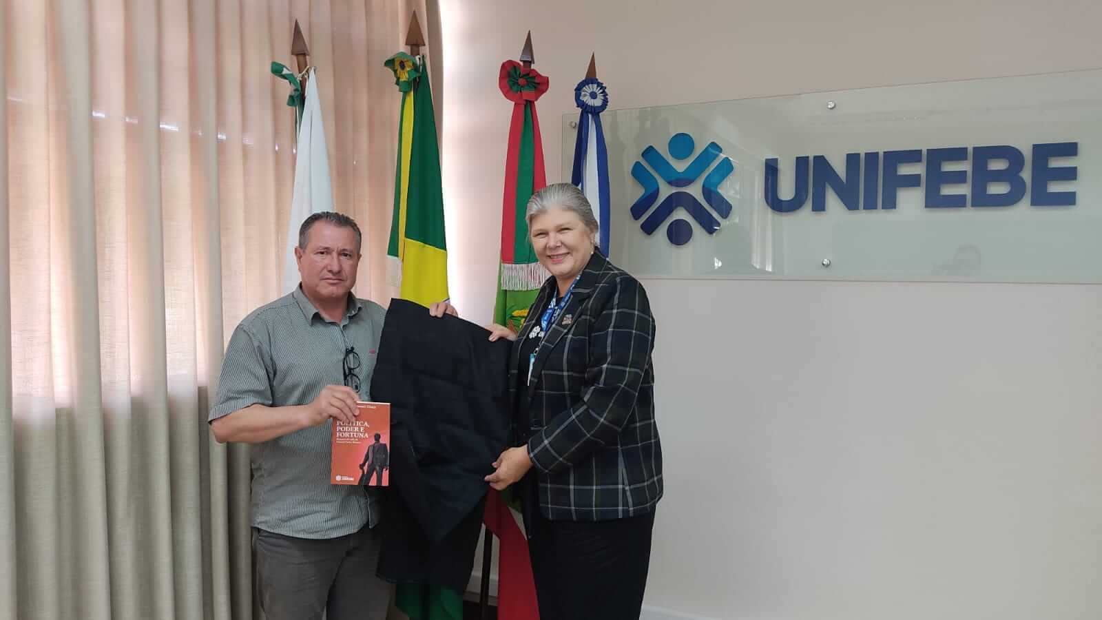 Reitora da UNIFEBE recebe visita de presidente da Câmara de Vereadores de Anita Garibaldi