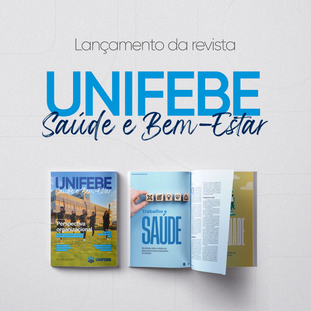 Revista UNIFEBE Saúde e Bem-Estar será lançada na próxima quarta-feira (6)