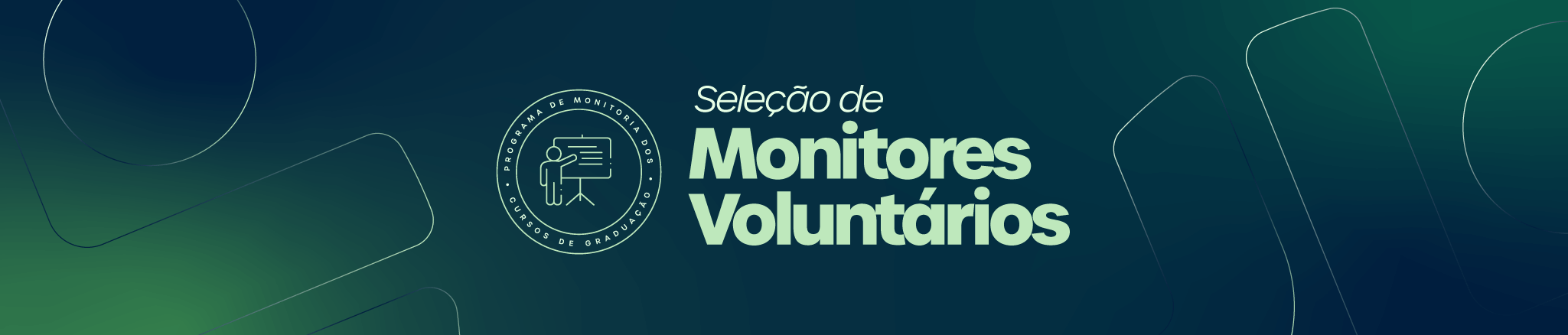 Desktop Landing Page - Monitoria Voluntária