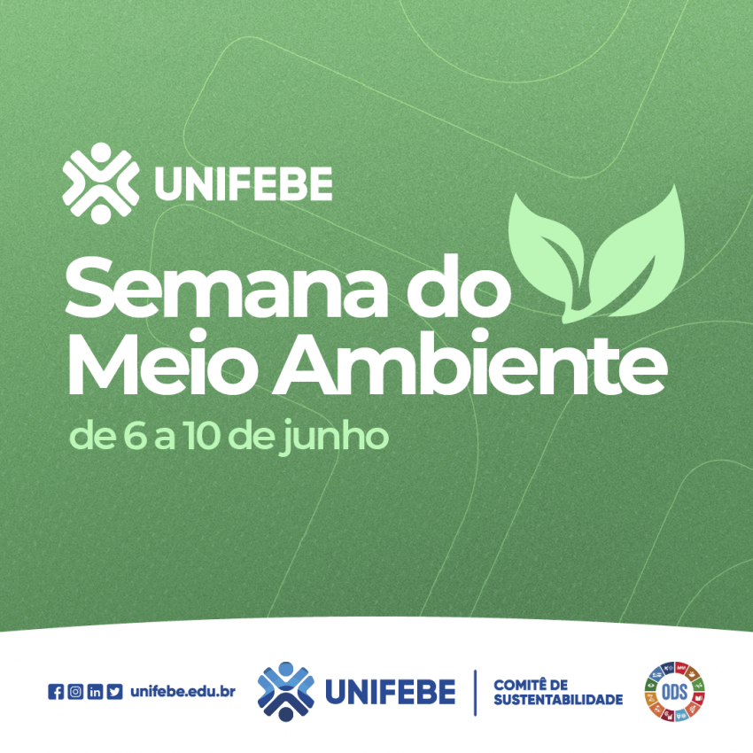 Semana do Meio Ambiente da UNIFEBE inicia na próxima segunda-feira (6)