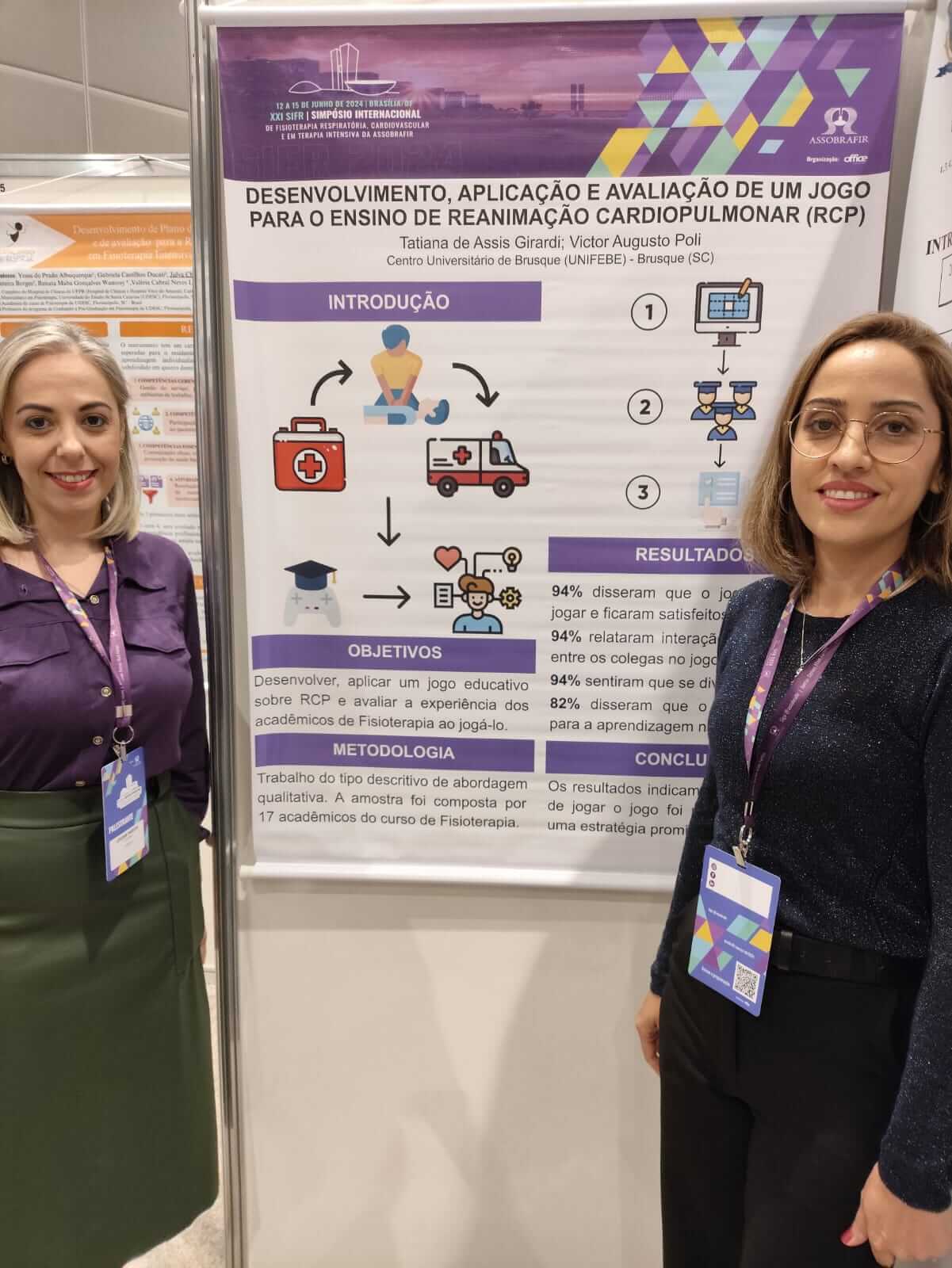 Pesquisa desenvolvida na UNIFEBE é apresentada em Simpósio Internacional de Fisioterapia