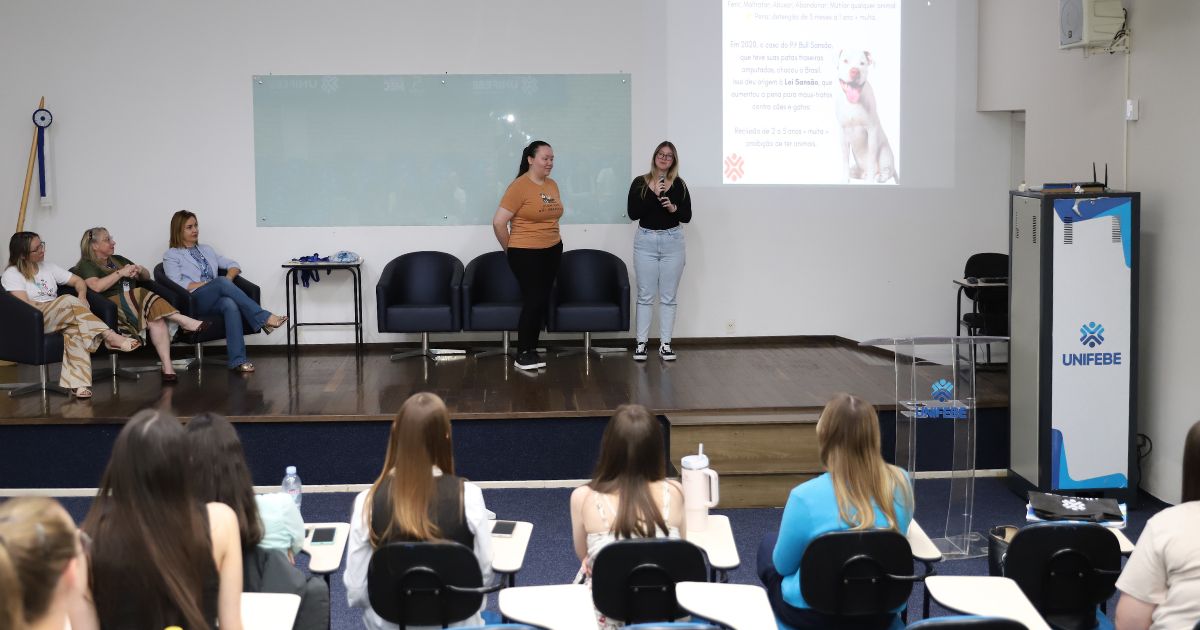 Trabalhos sobre defesa animal marcam curricularização do Curso de Direito da UNIFEBE