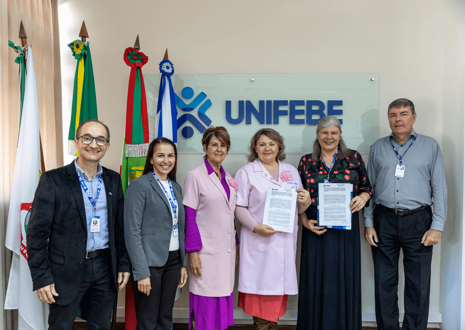 UNIFEBE firma convênio de cooperação técnica com a Rede Feminina de Combate ao Câncer de Brusque