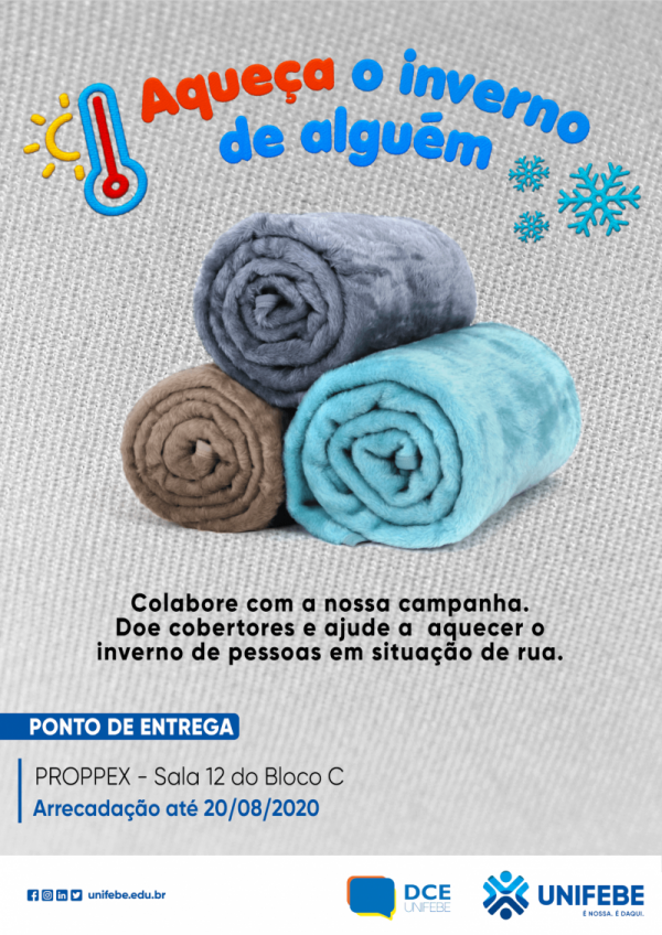 UNIFEBE lança campanha Aqueça o Inverno de Alguém