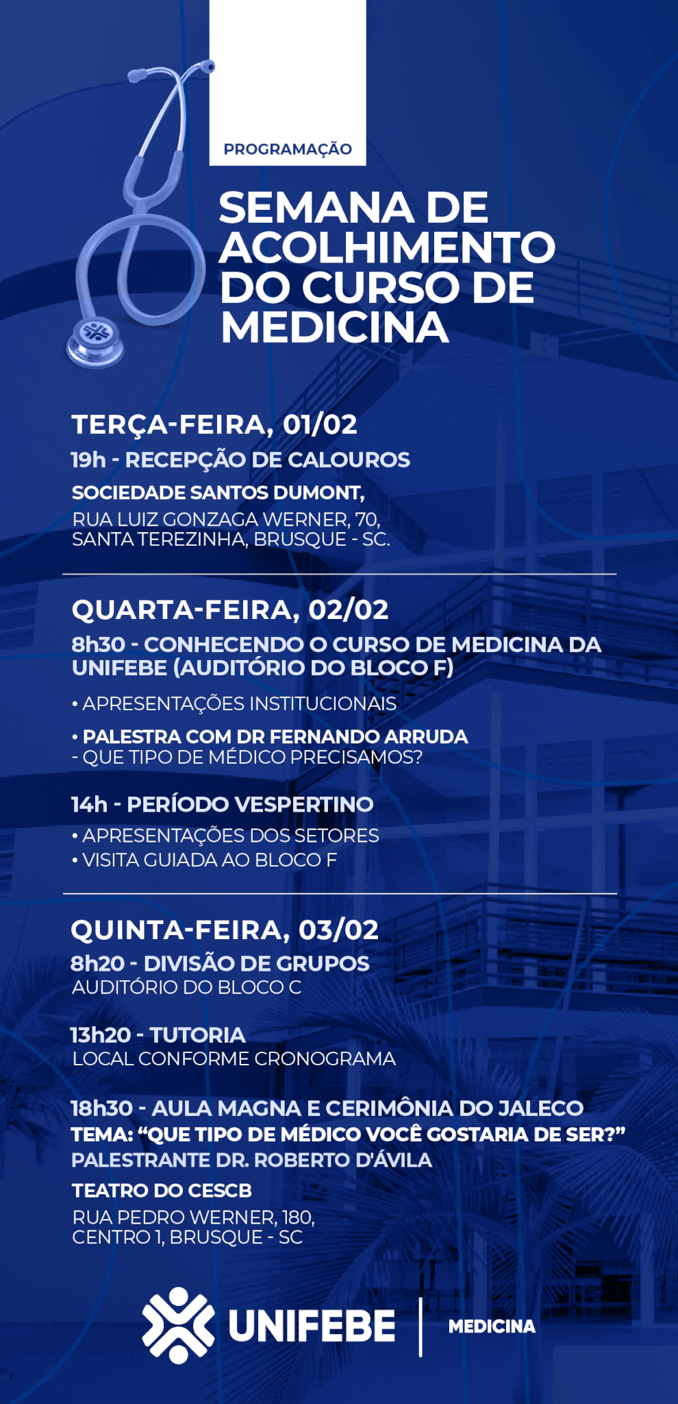 Semana de acolhimento Medicina 2022.1